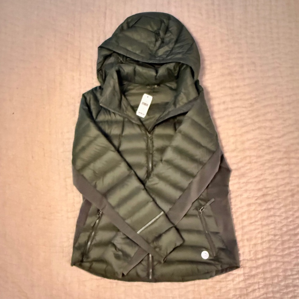 NWT L.L.Bean Women's Boundless Down Hybrid Jacket Women’s Large – Olive Green